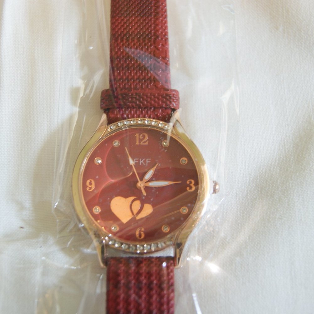 Women Red watch IFKF Brand